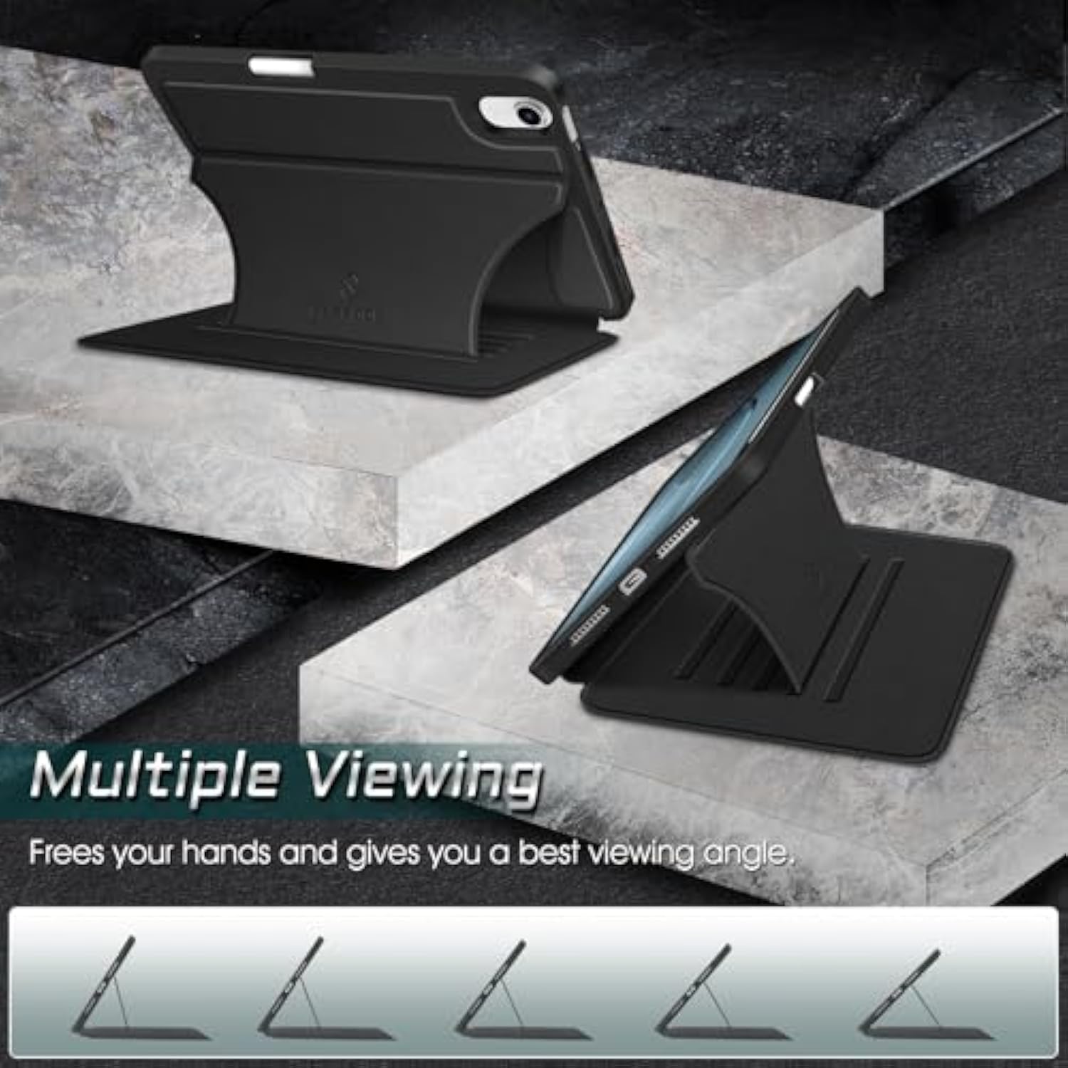 Fintie Magnetic Case for iPad Mini 6 2021 (8.3 Inch) - Multiple Angle Shockpro