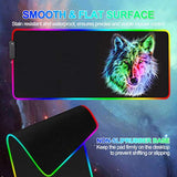 Rgb Gaming Mouse Pad, 31.5 X 12 Inches, Multicolor, Rubber