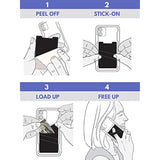 The Sticky Wallet – Spandex Stick-on Phone Wallet with Double Pocket & Strap