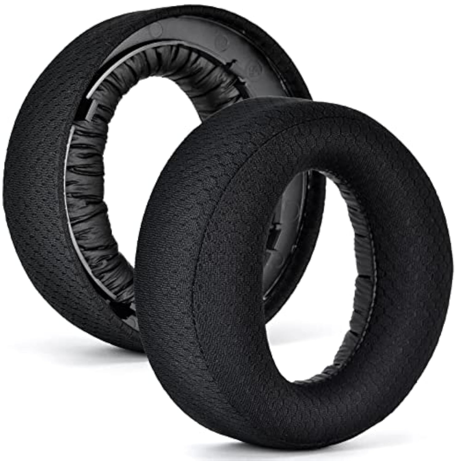 Ps5 Ear Cushion - Replacement Ear Pads Cover Compatible With Sony Ps5 Wireless Headphone, Pulse 3D Wireless Headset, Softer Foam, High-Density Noise Cancelling Foam (Black Breathable Fabric)
