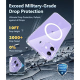 Clear Magnetic Shockproof iPhone 12/12 Pro Case Military Drop Protection