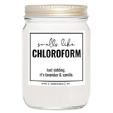 You Nique Designs Smells Like Chloroform Scented Candle, 8 Oz, True Crime Gifts For Women, Serial Killer Gifts For Women, Crime Junkie Merch, All Natural Soy Vegan Candles (Lavender & Vanilla)