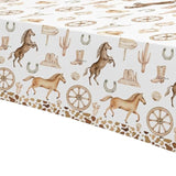 Western Cowboy Party Decorations Tablecloth - Disposable Wild West Cowboy Birthday Party Supplies Table Cover, Western Rodeo Cowboy Birthday Baby Shower Table Cloth - 3 Pack (54In X 108In)