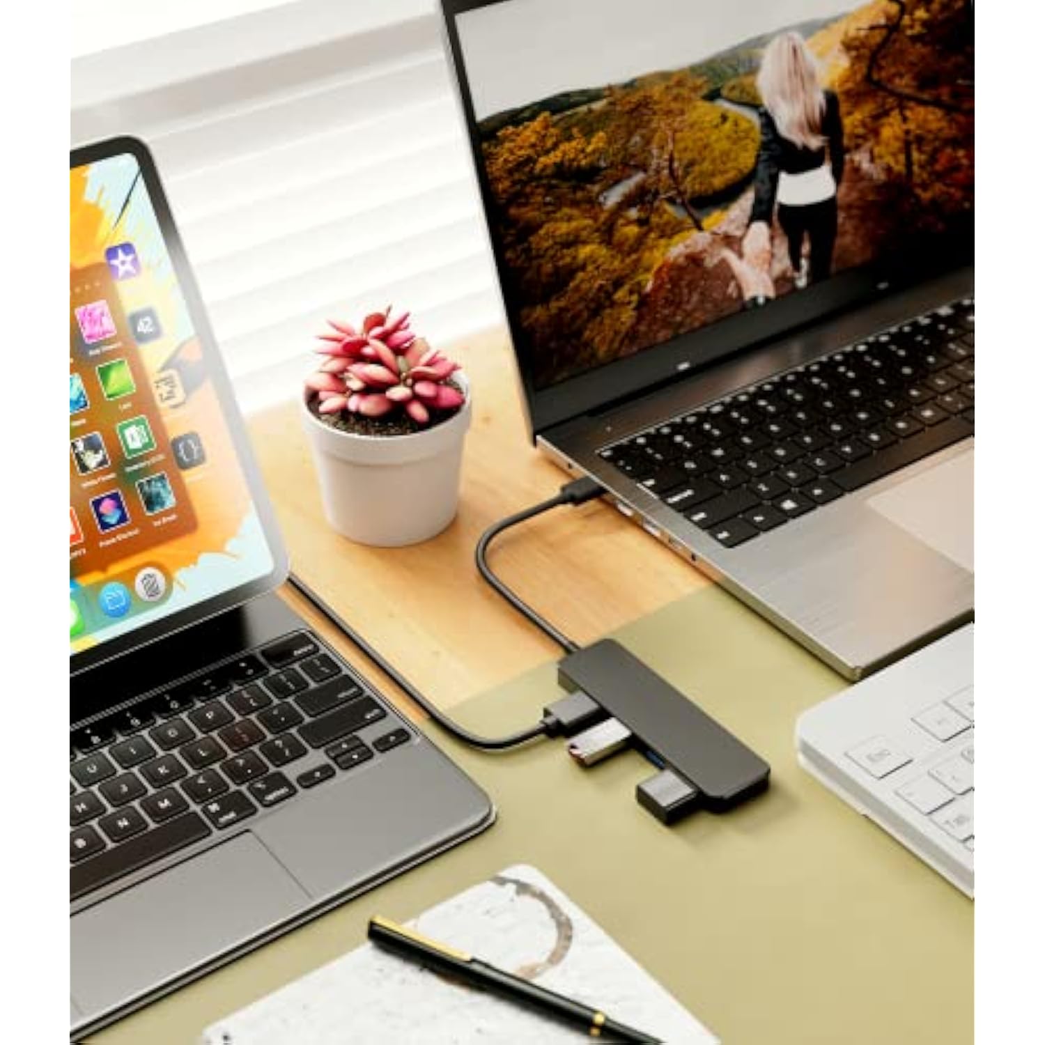 Usb Hub 3.0, 4-Port Usb 3.0 Hub Multi Usb Port Expander For Laptop, Xbox, Flas