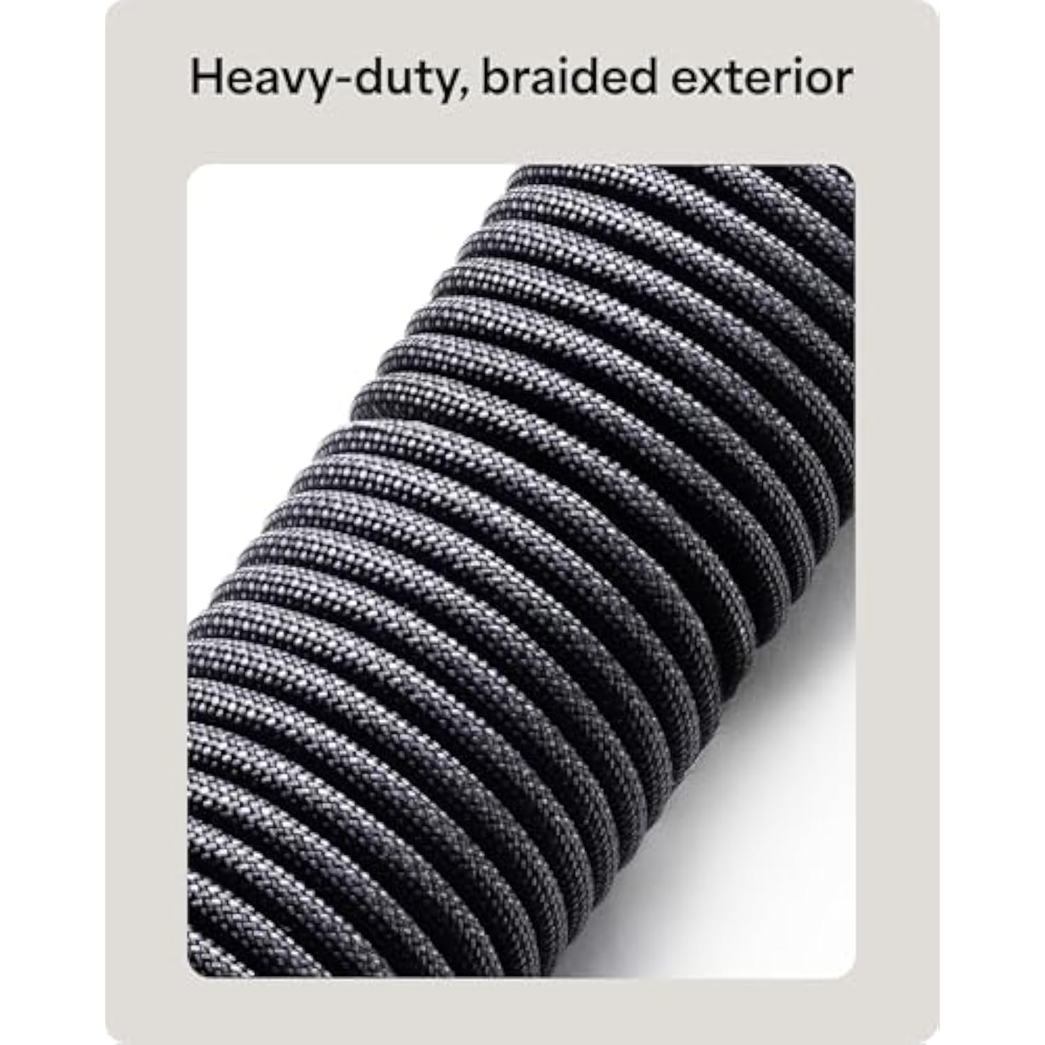 Mophie Charge Stream USB-C to USB-C 1m/3ft Cable with Lightning Adapter - 60W Fast-Charge Universal Charging Cable, MFi Certified, Dual Tip Adapter, Braided, Durable for iPhone, iPad, Android, MacBook