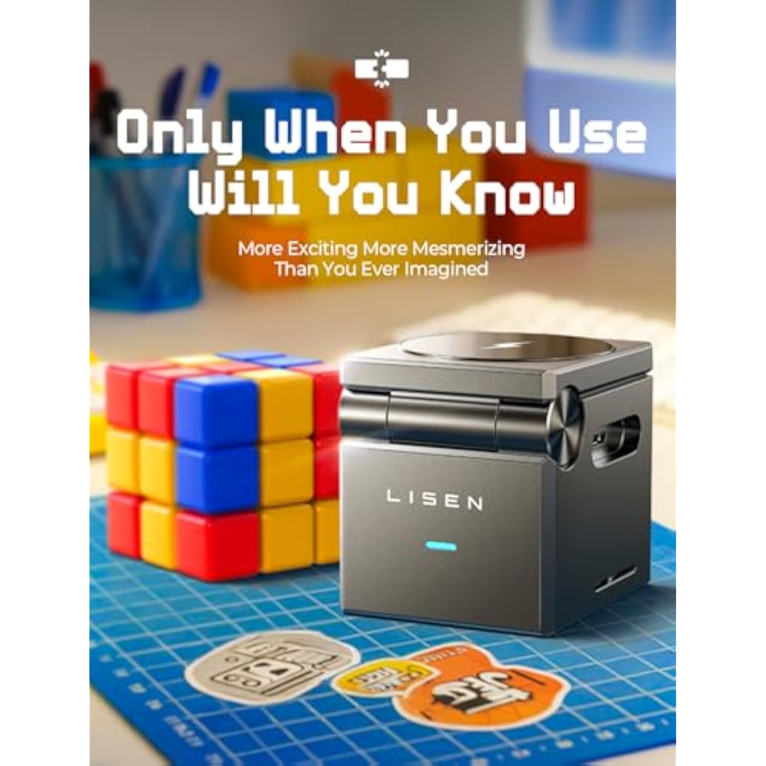 3 In 1 Charging Station For Apple, Super Stable Wireless Charging Station For Magsafe Charger Stand Cube, Foldable Magsafe Charger For Iphone16 16E 15 14 13 And Watch, Gifts For Men Women, Black