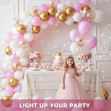 110Pcs Pink Balloons, Pink Latex Balloon For Girls Women Valentine'S Birthday Baby Shower Graduation Engagement Anniversary Wedding Princess Theme Party Supplies Decoration,12 Inches