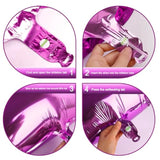 40-Inch Rosy Purple Foil Number 8 Balloon for Birthday and Party Celebrations