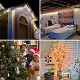 21Ft White Christmas String Lights Indoor?Warm White 100 Count String Lights Plug In, Mini Xmas Lights Outdoor Clear Whi