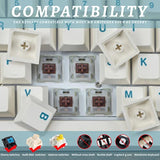 Keycaps, Pbt Keycap,Dye-Sublimation Custom Keycaps Cherry Profile 104 Key Set