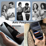Magnetic Titanium Privacy Screen Case for iPhone 17 Pro Max Full Body Cover