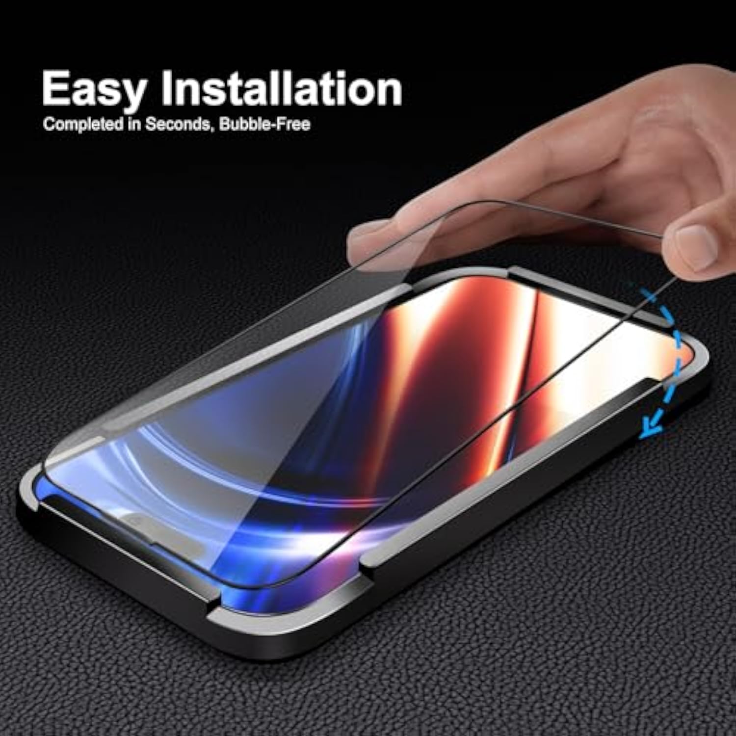 For Apple Iphone 15 Pro Max Screen Protector, [One Is Enough] 9H+ Ultra-Durable Full Coverage Tempered Glass Film For Iphone 15 Promax, Shatterproof, Scratch Resistance, Anti-Fingerprint