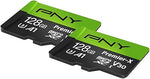 128GB Premier microSDXC 2-Pack, U3, V30, A1, 100MB/s, 4K UHD, Full HD