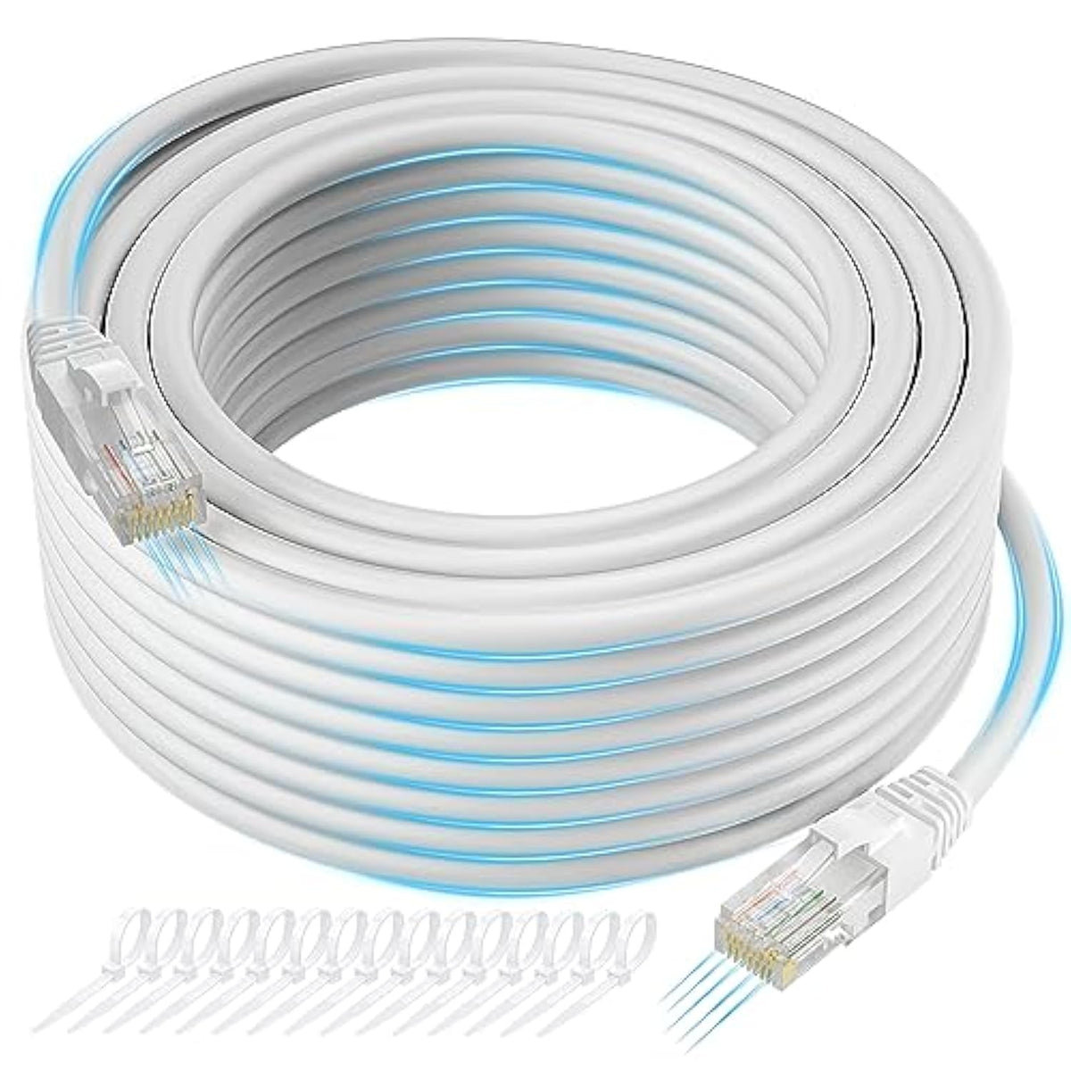 Cat 6 Ethernet Cable 250 Feet, Cat 6 Internet Cable, Cat6 Patch Cable, Network