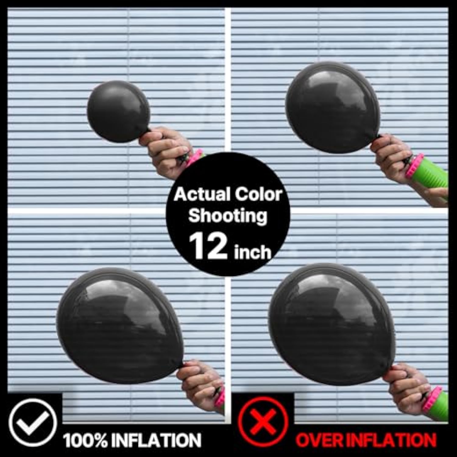 120-Pcs 5" Black Matte Balloons for Party, Wedding & Event Decorations