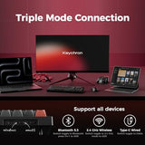 V5 Ultra 96% Wireless Mechanical Keyboard With 8000Hz Polling Rate & Nkro, Hot-Swappable Rgb, Red Switches, 97 Keys, 2.4Ghz/Bluetooth/Wired, Osa Pbt Keycaps, For Mac/Win/Linux- Black