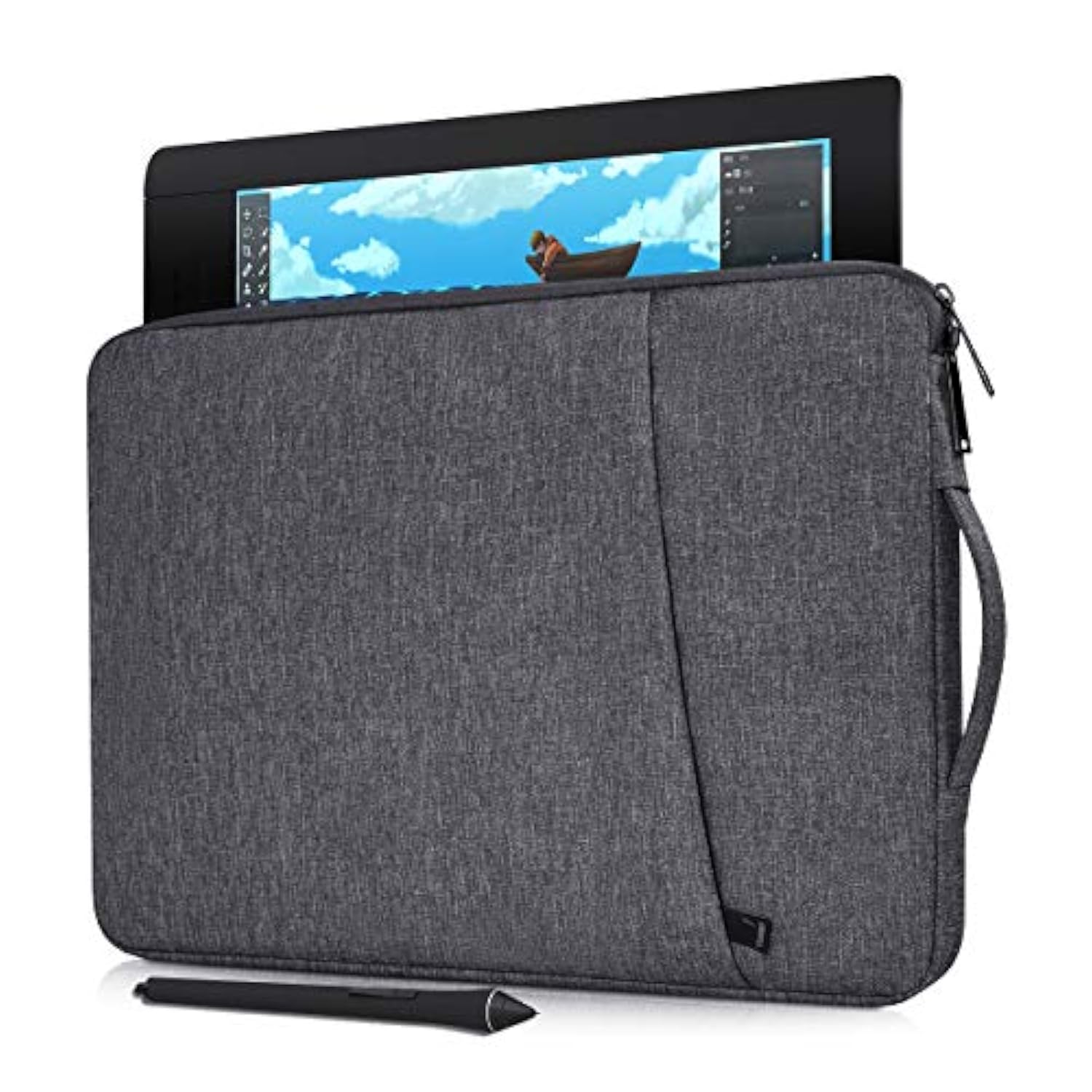 Drawing Carrying Tablet Sleeve Case For Xp-Pen Artist12 / Artist 13.3 Pro 13.3 Inch,Veikk A15, Compatible With Wacom Cintiq 13Hd, Huion Inspiroy H1161 Bag(Space Grey)