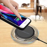 Qi Wireless Charger Pad With Wireless Charging Receiver Case Compatible With Iphone 7/6S/6 (Not Battery), Fast Cordless Charger Charging Mat Compatibe With Iphone Xs Max/X,All Qi-Enabled