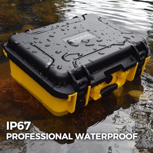 Battery Case For Dewalt Battery- Extra Large Hard Storage Box With Adjustable Dividers For Dewalt 12V/20V/60V Battery & Charger, Durable Protectivetool Battery Organizer For Dewalt (Case Only)