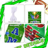 Football Backdrop Banner Decoration 4 Pcs Football Party Supplies It'S Game Time Touch Down Wall Door Sign Decor For Sport Game Birthday Party Favors