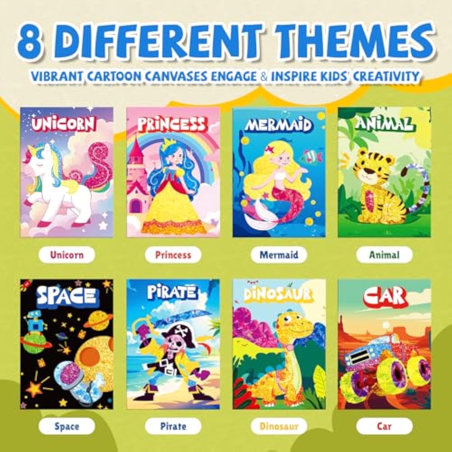 16-Pack Foil Art and Craft Books for Kids Birthday Favors and Travel