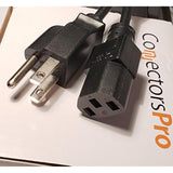 - Connectors Pro 5-Pack 18" Universal Power Cord 1.5 Ft, Iec320 C13 To Nema 5-15P 18 Inches Cable, Csa Ul Rohs