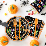 175pcs Halloween Tableware Party Supplies Set Plates Cups Napkins Cutlery Serves 25