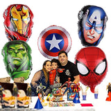 5Pcs Superhero Avengers Aluminum Film Balloons for Birthday Party Supplies