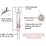 20 Style A Base Mini Bulb Flashers Christmas Tree Lights String Flasher Replacement 2.5 Volt V 0.425 Watt W. Indoor/Outd