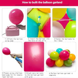 Tropical Balloons Arch Hot Pink Green Balloons Pastel Yellow Orange Gold Balloon Garland Teal Blue Balloon For Birthday Baby Shower Hawaiian Summer Luau Easter Party Decorations