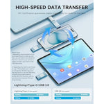 Mfi Certified 128Gb Flash Drive For Iphone Thumb Drive Photo Stick, Usb Memory Stick Iphone Flash Drive For Photos Videos, High Speed Jump Drive Compatible For Iphone/Ipad/Android/Pc (Blue)