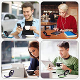 [5-Pack Earbud Case, Portable Eva Small Earbuds Carrying Case Storage Bag Organizer With Carabiners For Earphones, Earbuds, Earpieces, Sd Memory Card, Camera Chips