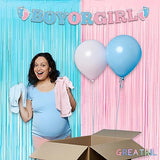 Pink and Blue Party Photo Backdrop - 3.2ft X 8.2ft - 2 Packs
