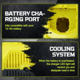 1Port P117 Charger Replacement for Ryobi 12V-18V Battery Compatible with Ryobi Charger, NiCad and NiMh Battery P102 P103 P105 P107 P108