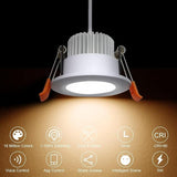 Smart 3 Inch LED Recessed RGB WiFi Downlight 5W Alexa Compatible 4 Pack