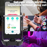 Steps Counter Compatible For Po-Ke-Mon Go Walker Phone Swing Accessories Cellphone Pedometer (Usb Cable) (Easy Installation) (Mute Version) Egg Hatcher Rocker Quick Steps Earning Device - Black