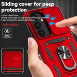 Phone Case For Samsung Galaxy S24 / S25 Case With Hd Screen Protector & Kickstand & Slide Camera Cover,Phone Case For S24 / S25 6.2",Red