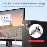 5-In-1 Otg Cable With Usb C Fast Charging Led Display And Micro Sd Card Reader, Multi Usbc Charger Combo Lightning/Type C/Usb A Tf Card Otg For Iphone Ipad Macbook Airpods Pro Samsung-140W 5 Ft