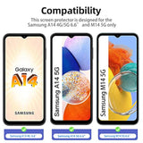 3-Pack Samsung Galaxy A14/M14 4G/5G Tempered Glass Screen Protector