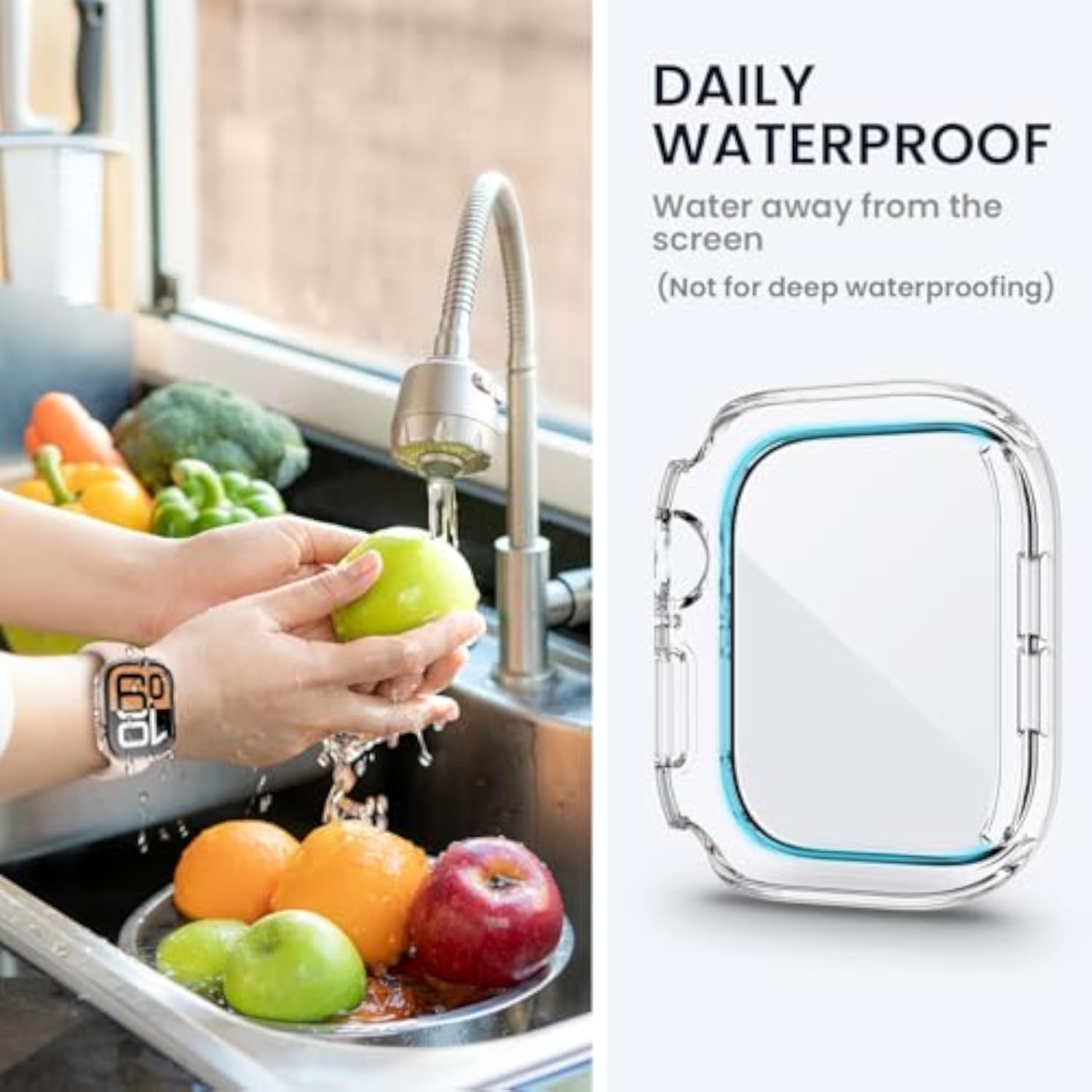 2in1 Screen Protector Case for Apple Watch Series 11/10 42mm