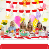 Cartoon Animation Birthday Party Supplies Cartoon Ball Themed Party Tableware Set,Tablecloth,Paper Plates,Napkins,Cup,Straws,Knives,Spoons,Forks And Pennant Supplies