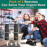 (Pack Of 2) Universal Remote For Lg Smart Tv, Compatible With All Lg Tv Remote Control Lcd Led Oled Uhd Hdtv 3D 4K Smart Tv Models, Replacement Remote With Netflix Amazon Shortcuts Key