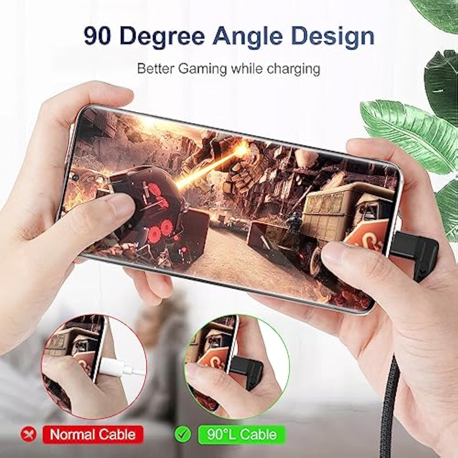 90 Degree Right Angle Usb C Extension Cable 6.6Ft, Usb C 3.2 Gen2 Male To Fema