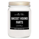 You Nique Designs Gifts For Basset Hound Lovers Dog Fart Candle 8Oz - Basset Hound Presents For Men, Women - Basset Hound Decorations, Gifts Funny Décor (Lavender & Vanilla)