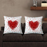 Valentines Day Heart Throw Pillow Covers 20X20 Set Of 2, Romantic Valentine Gifts Mother'S Day Anniversary Wedding Party Pink Love Heart Decorative Pillow Covers For Couch Sofa Bedroom Livingroom
