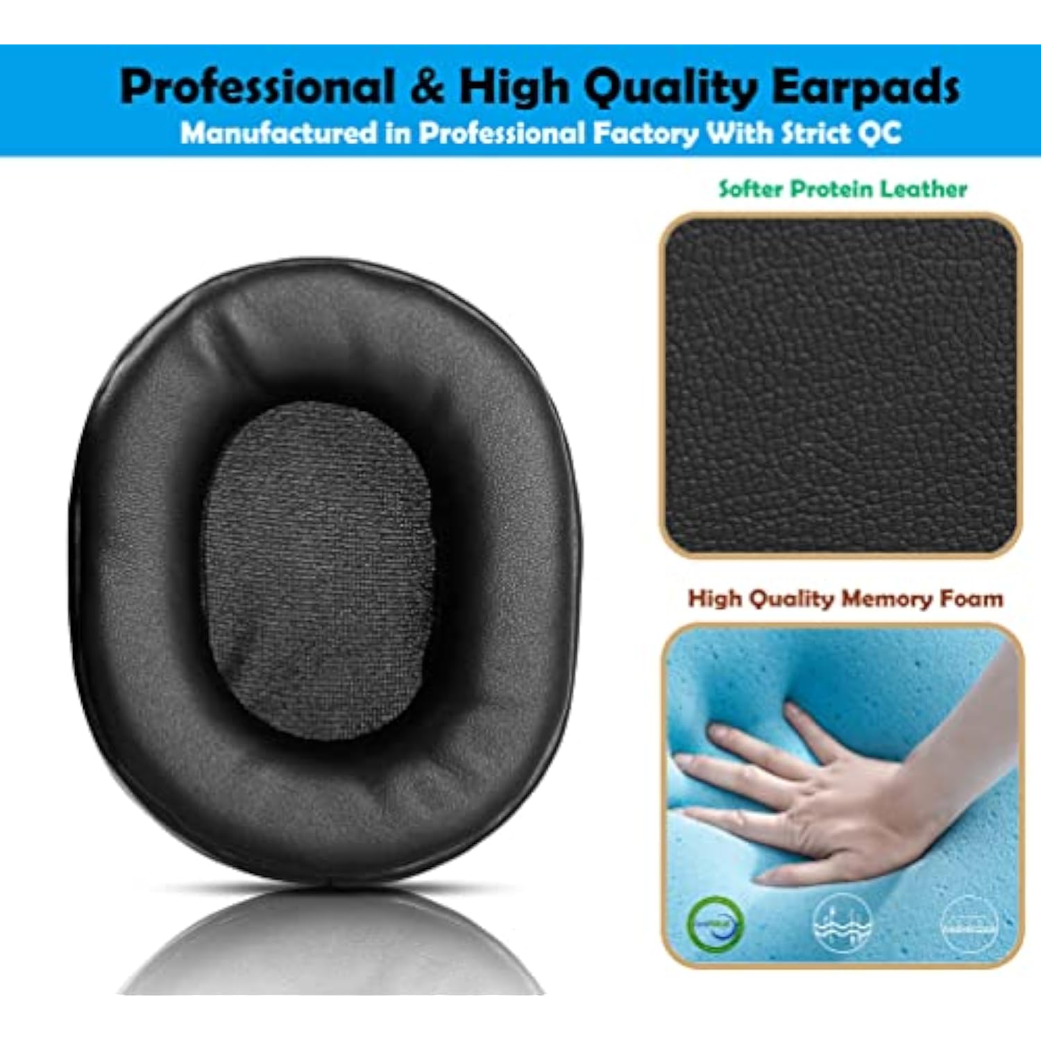 Noise Isolation Headphone Earpads Headset Cushions Replacement Ear Pads Compatible With Thomson Whp3311Bk Whp3311W Headset Headphones