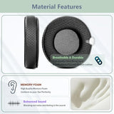 Ds502 Earpads Replacement Compatible With Msi Ds502 Ds-502 Ds501 Headphones Ear Pads Cushion(Punched Leather/Durable Fabric And Memory Foam)