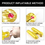 Happy Mothers Day Balloons Banner Gold Glitter Mother's Day Balloons Mothers Day Decoration Supplies (Mothers Day_Gold)