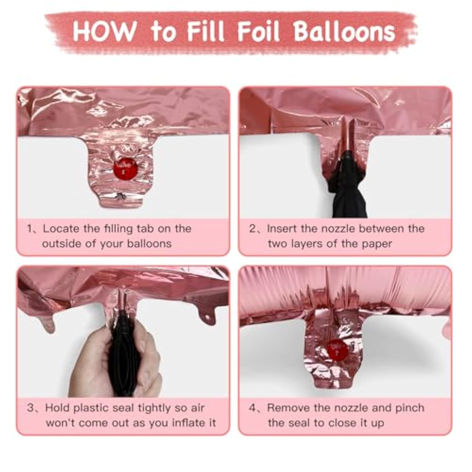 Sweet 16 Decorations Rose Gold Banner, Balloons & Hanging Swirls for Girls