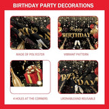 Red Birthday Party Decorations for Women, Balloon Arch Kit & Confetti Balloons